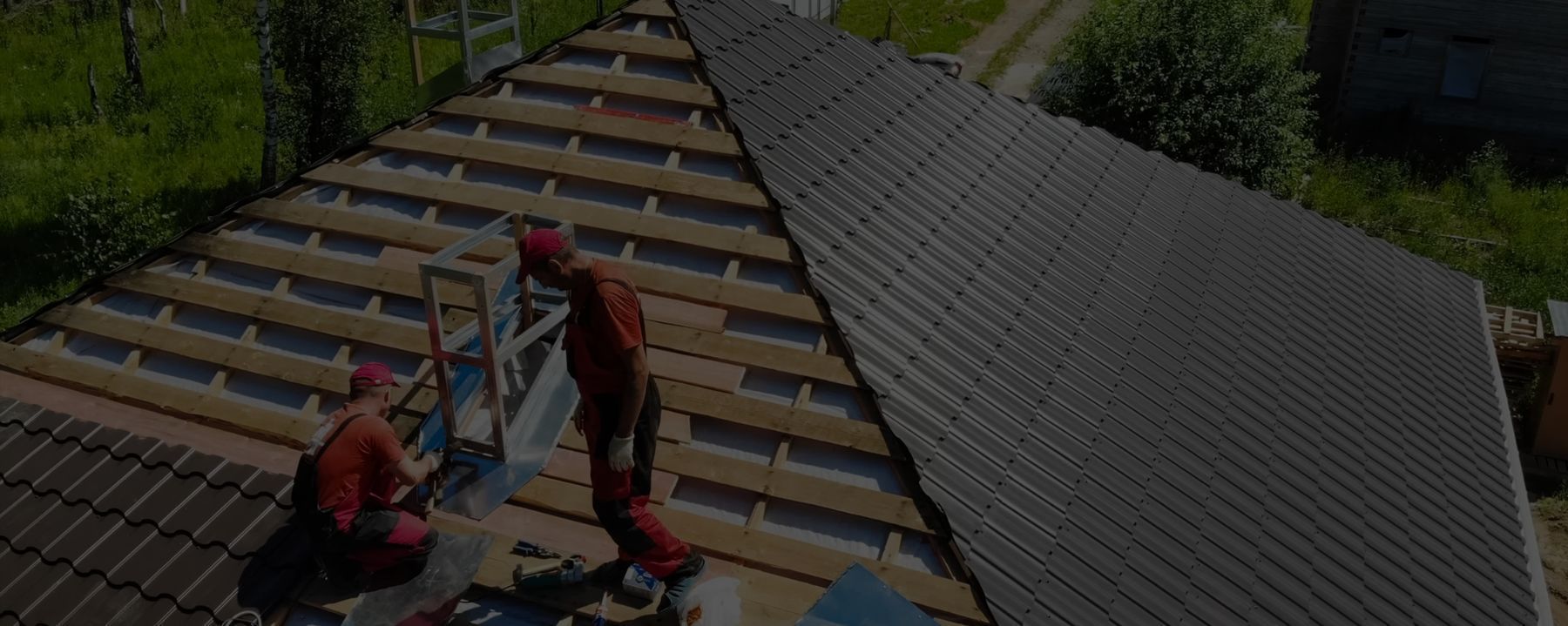 Couvreurs SBS Couverture sur un chantier de réfection de toiture